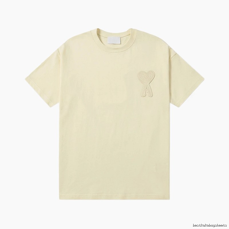 AMI Love Embroidery Simple Style T-shirt