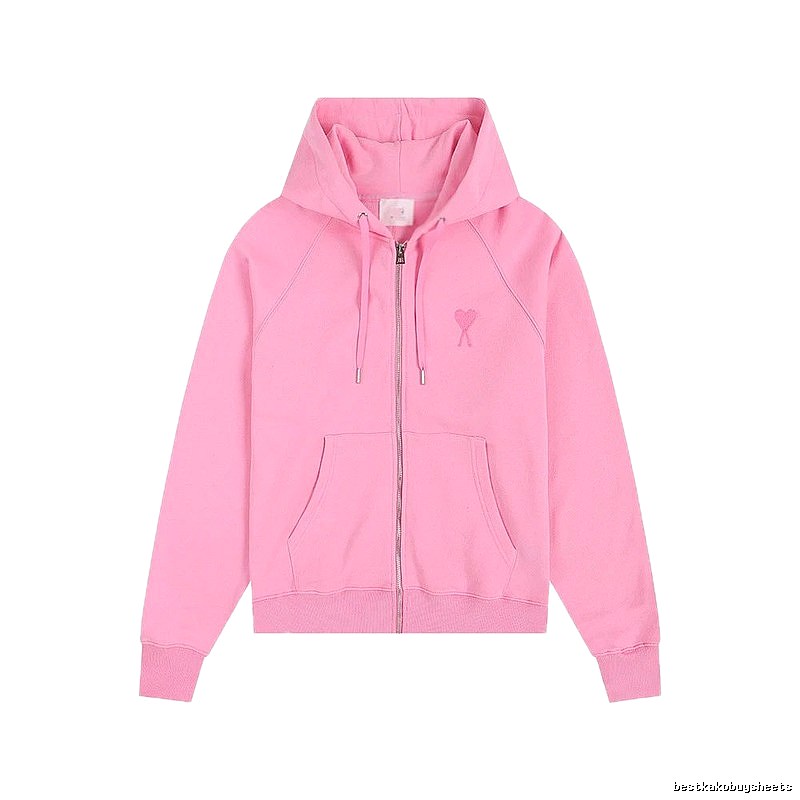 AMI Love Simple Style Pink Coat