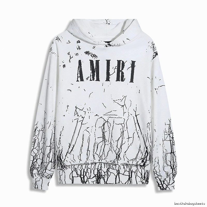 AMIRI Graffiti Style White Sweatshirt
