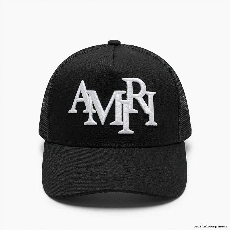 AMIRI letter-style black cap
