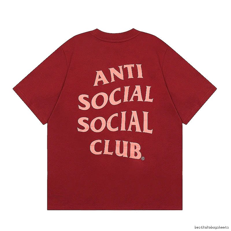 Anti Social Social Club Travel Logo T-shirt Black Orange Anti with Modern Look