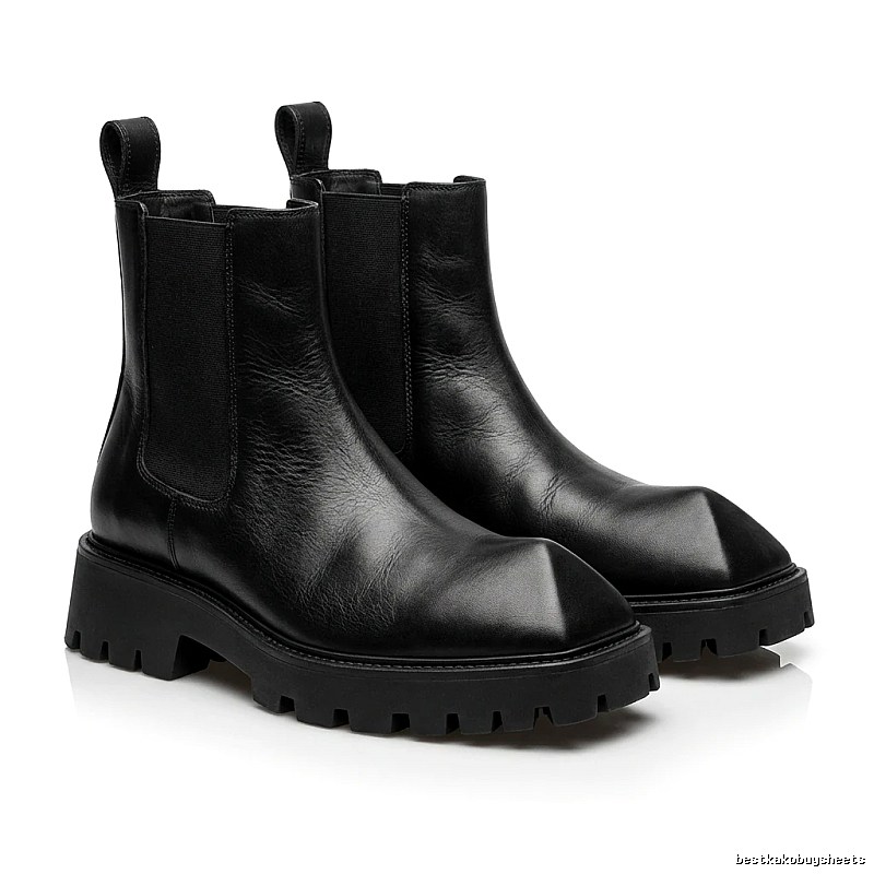 Balenciaga Geometric Style Ankle Boots