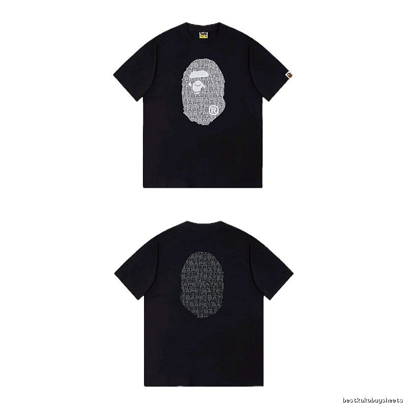 Bape Ape Head Trendy and Cool Black T-shirt