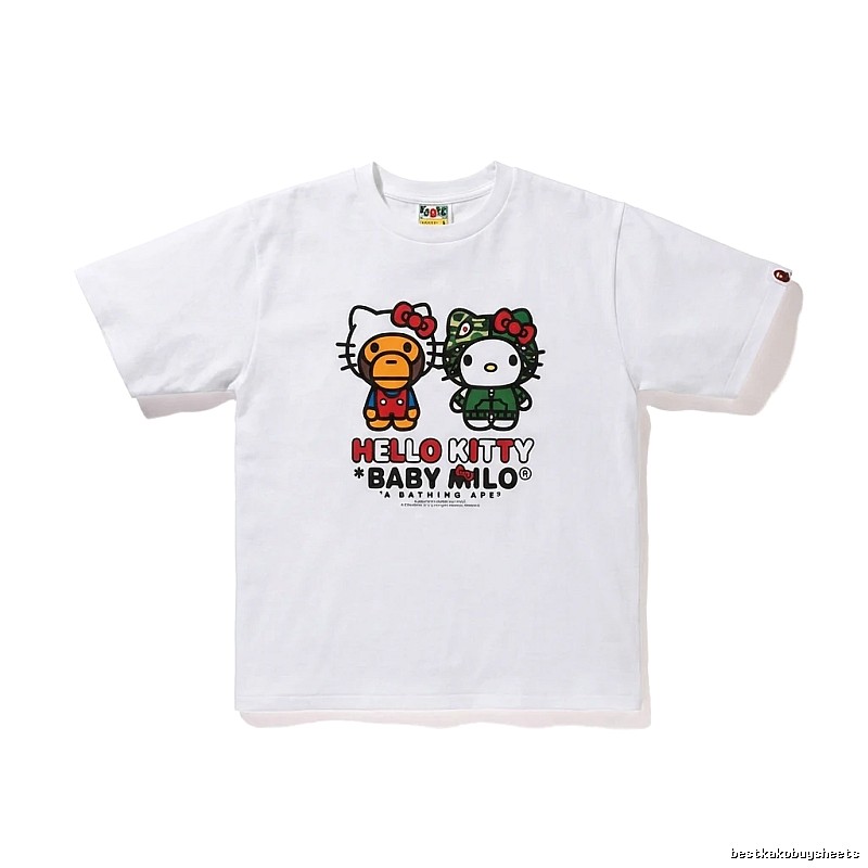 Bape Co-branded Cartoon White T-shirt