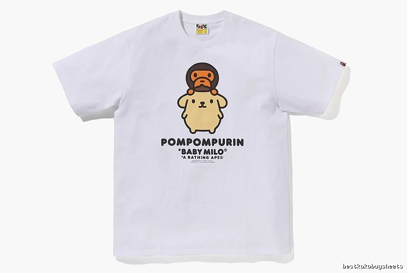 Bape x Pompompurin Co-branded Short-sleeve White