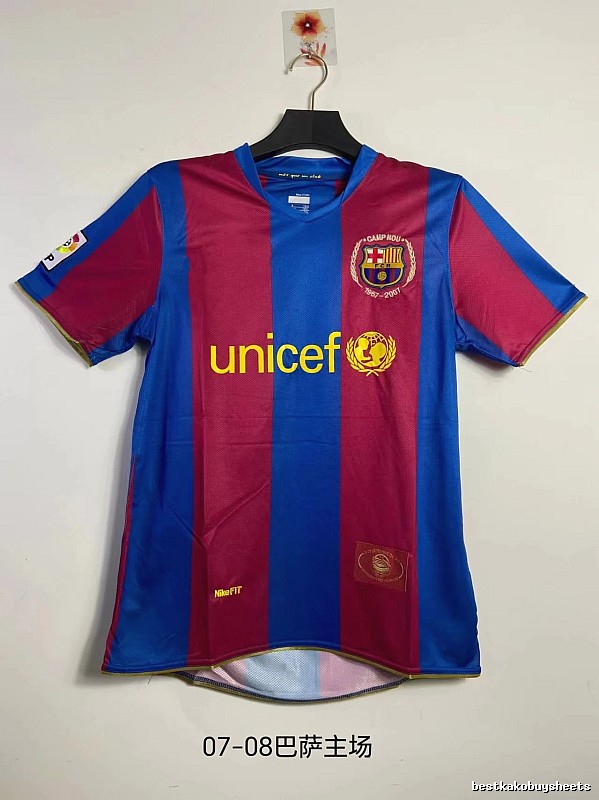 Barcelona Lightweight Retro soccer jersey Blue Red Barcelona for Trend Styling