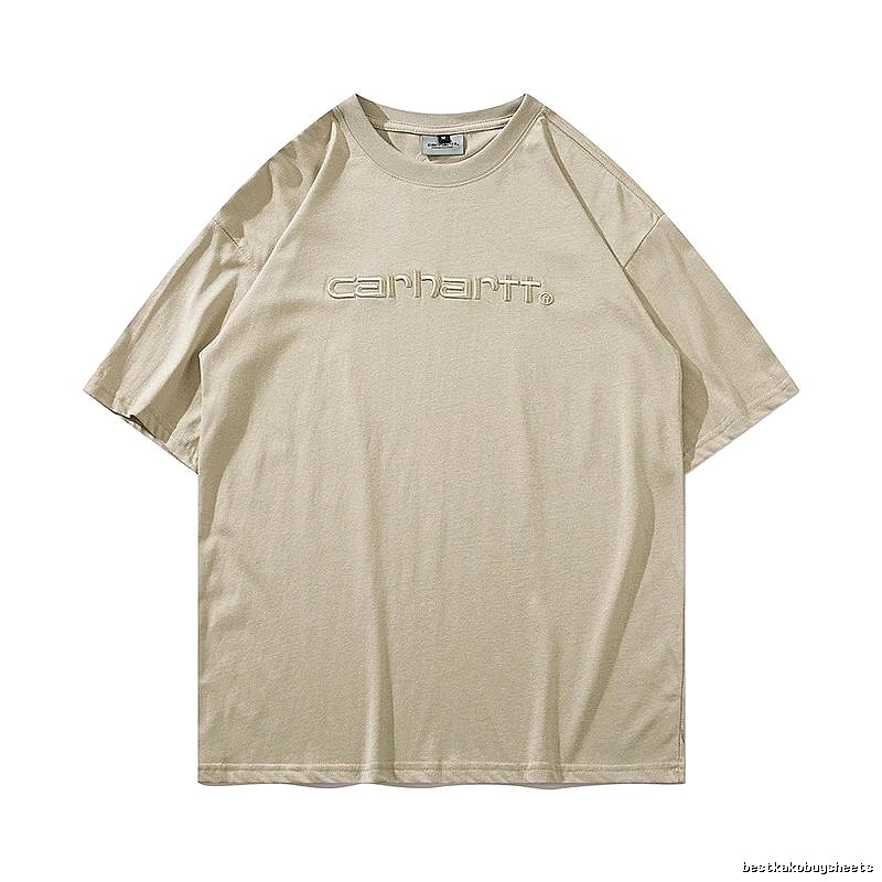 Carhartt Casual Logo T-shirt Light Blue Subtle for Streetwear Looks