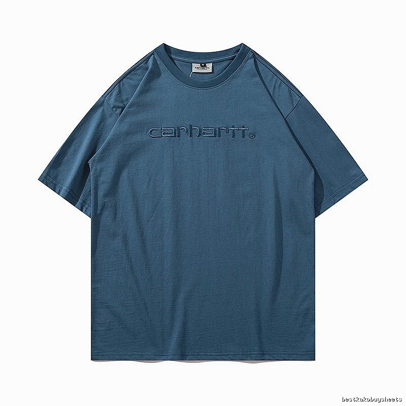 Carhartt Daily Logo T-shirt Light Blue Subtle for City Outfits