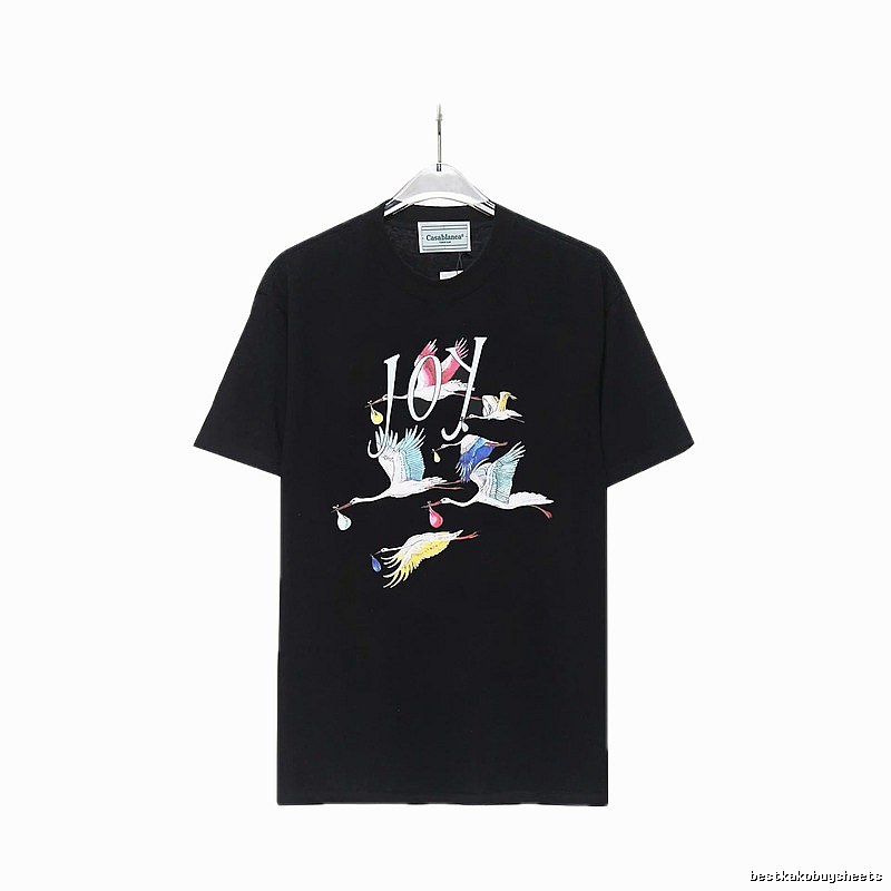 Casablanca Crane Style Black T-shirt