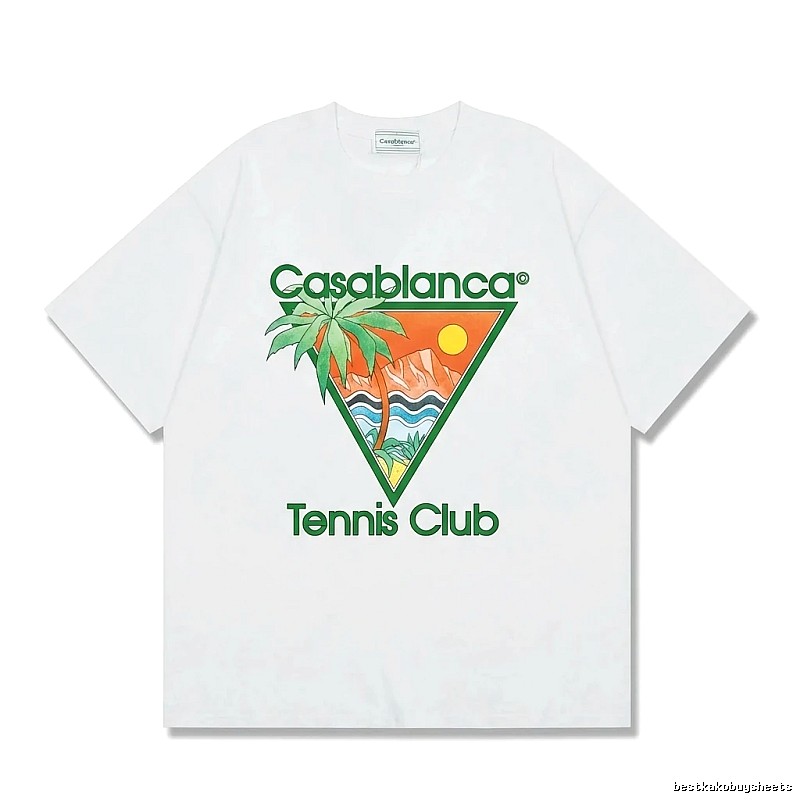 Casablanca Printed Casual White T-shirt