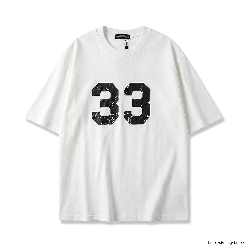 Chrome Hearts American-style digital wind white T-shirt