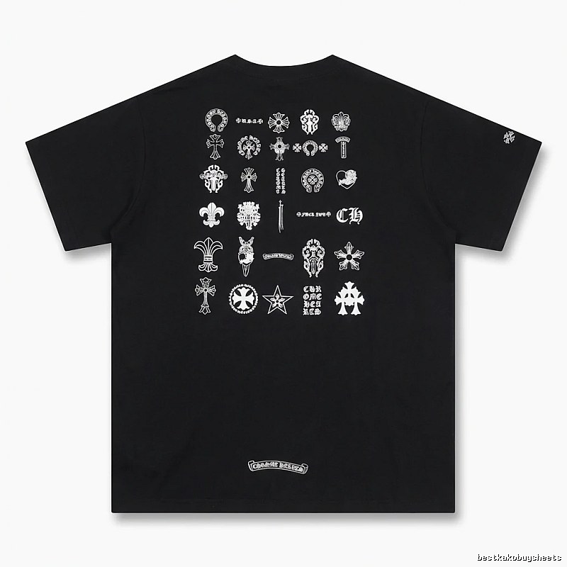 Chrome Hearts dark style black T-shirt