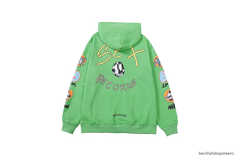 Chrome Hearts Easy Match Cross graphic hoodie Black Blue Cross for Everyday Use