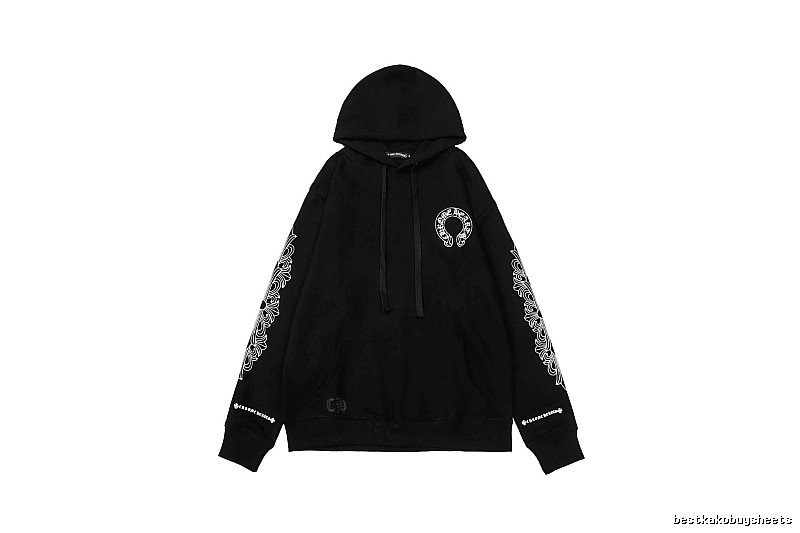 Chrome Hearts Resort Cross graphic hoodie Black Blue Cross with Premium Look
