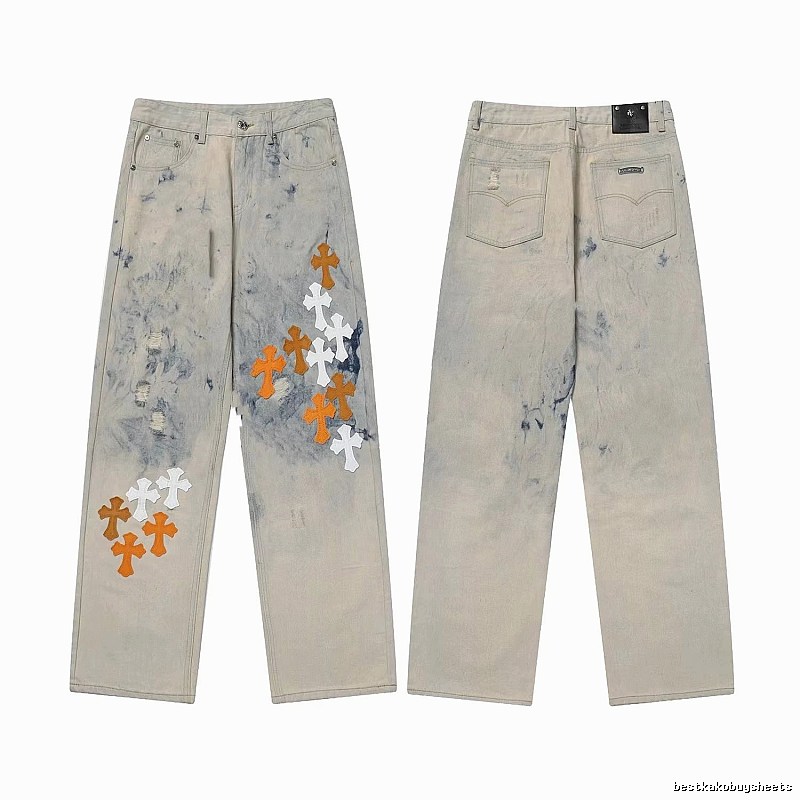 Chrome Hearts Weekend Graphic jeans Light Denim Jeans for Weekend Wear
