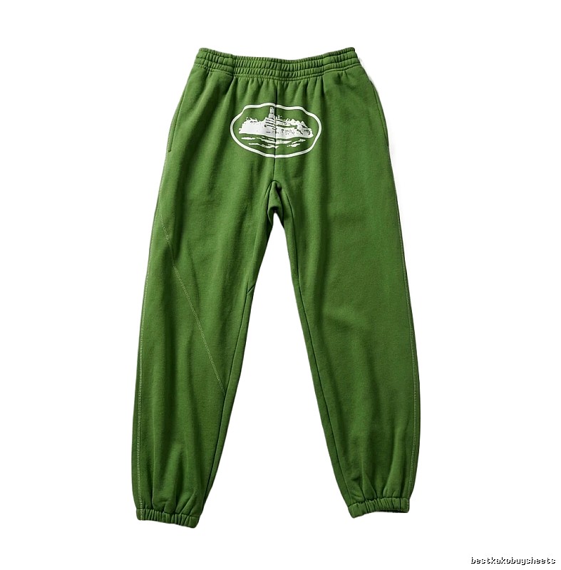 Corteiz Printed Trendy Green Pants in Streetwear Style