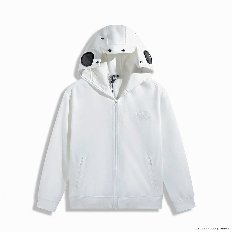 C.P. White Functional Hoodie