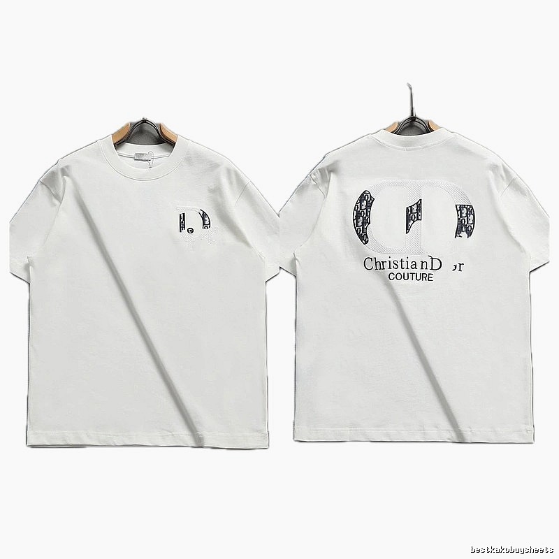 Dior Couture Monogram-style White Short-sleeve T-shirt