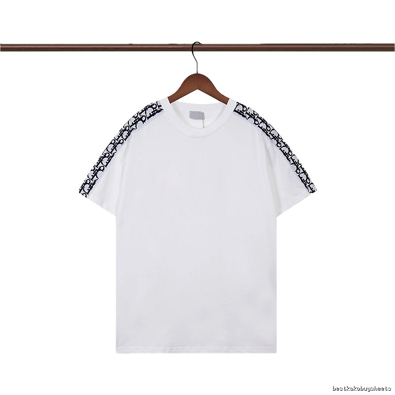 Dior Monogram Logo Tape Casual White T-Shirt