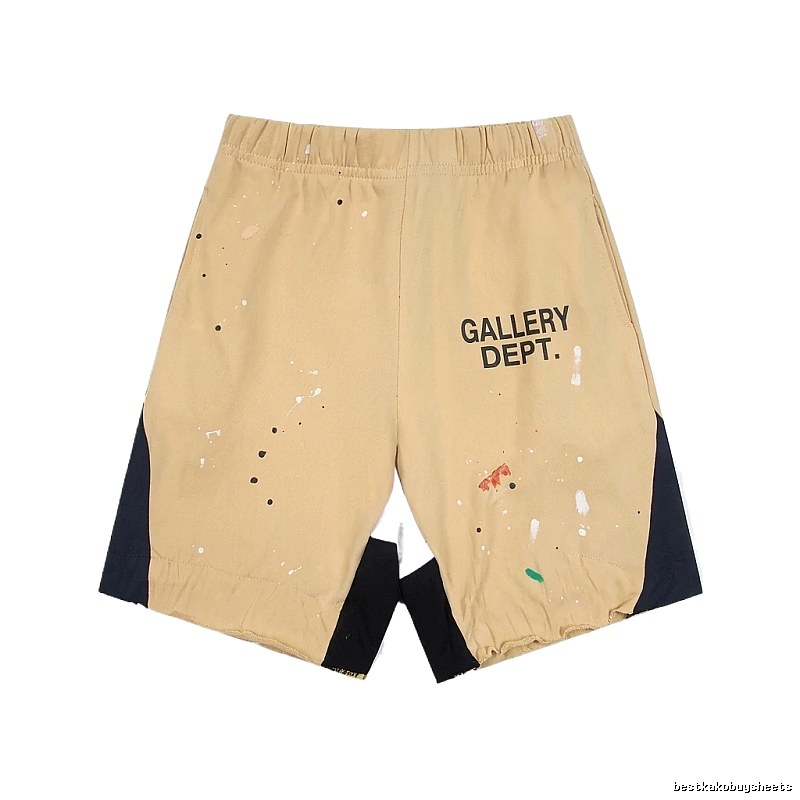 Gallery Dept. Graffiti Style Khaki Shorts