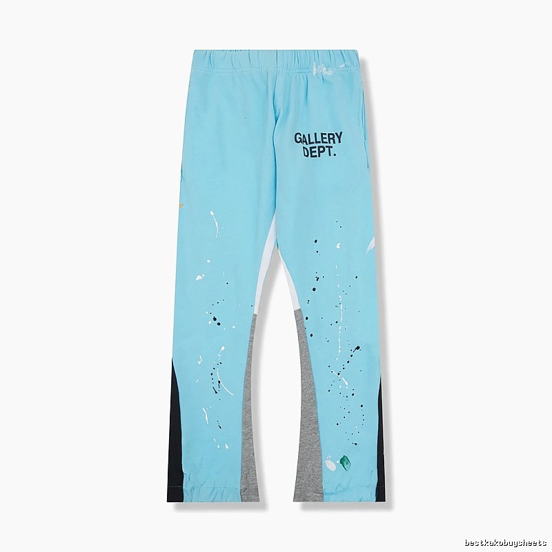 Gallery Dept graffiti-style light blue trousers