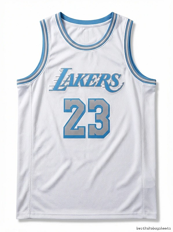 LBJ Lakers retro white jersey