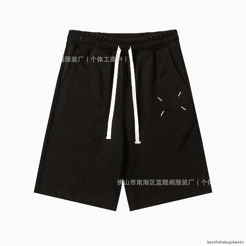 Maison Margiela minimalist style black shorts