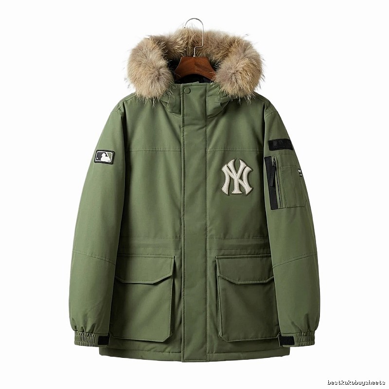 MLB trendy style army green down jacket