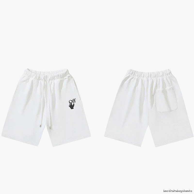 Off-White trendy brand style white shorts