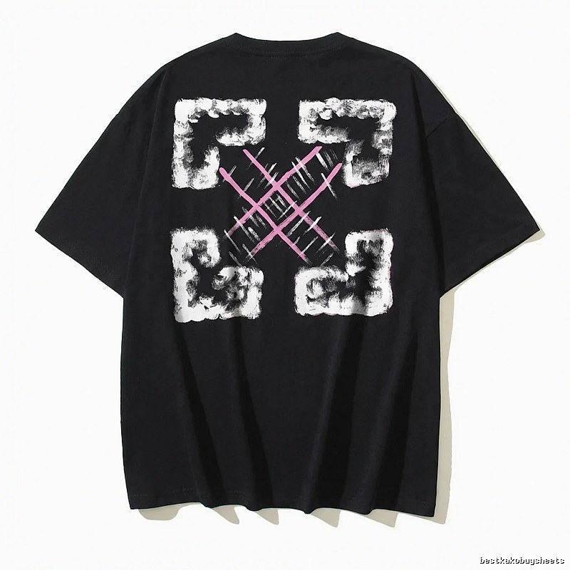 Off-White Trendy Style Black T-shirt