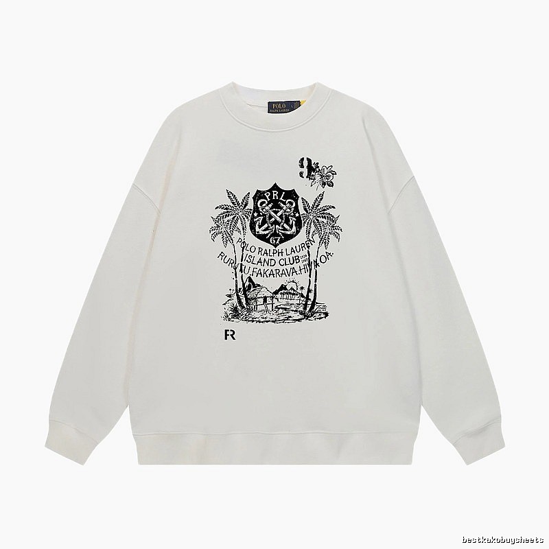 Ralph Lauren retro-style white sweatshirt