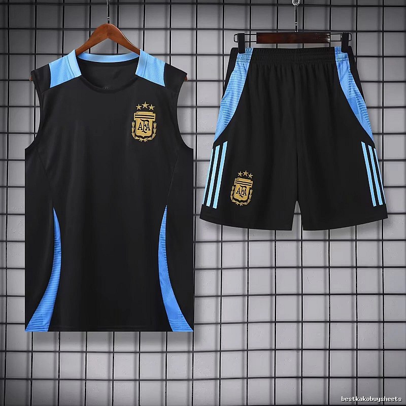 Real Madrid Relaxed Training jersey set Navy Sleeveless Top with Designer-Inspired Detail