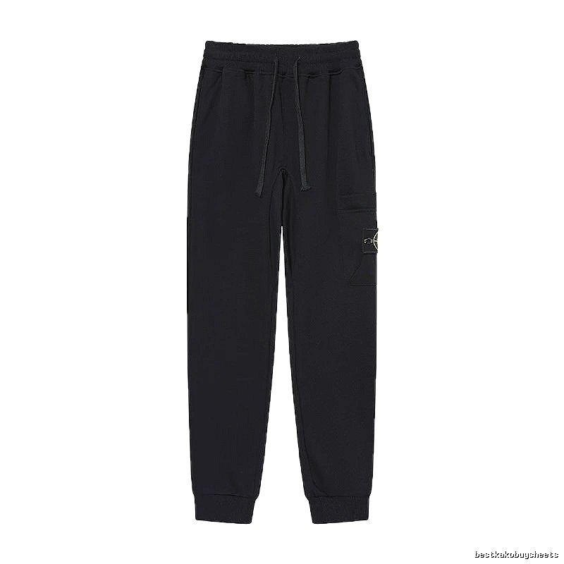 Stone Island Compass Series Street Style Black Sweatpants