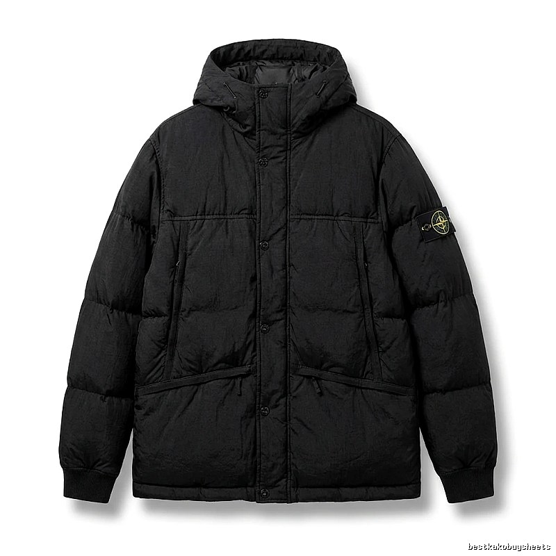 Stone Island functional style black down jacket
