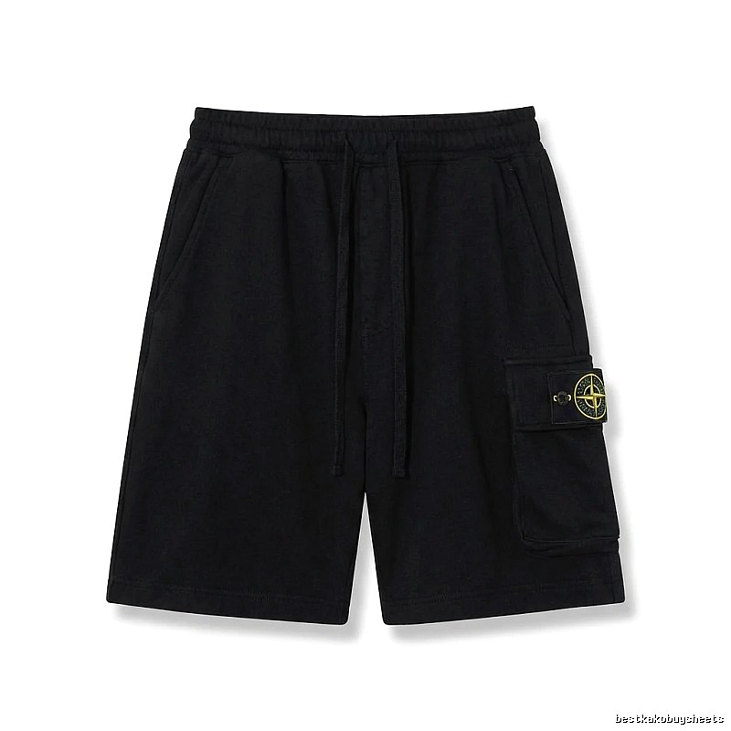 Stone Island work - style black shorts