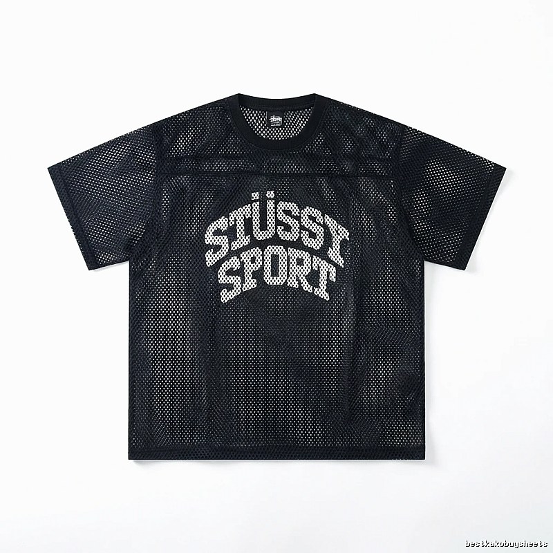 Stussy Sporty Black Mesh Shirt