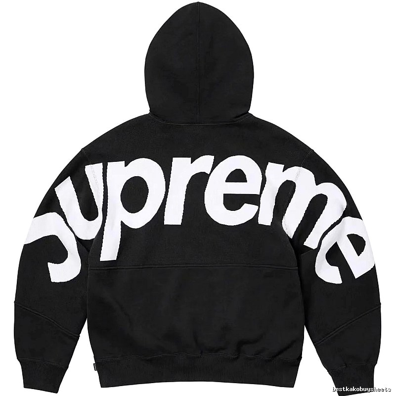 Supreme Casual Logo hoodie Gray Red Oversized for Streetwear Looks