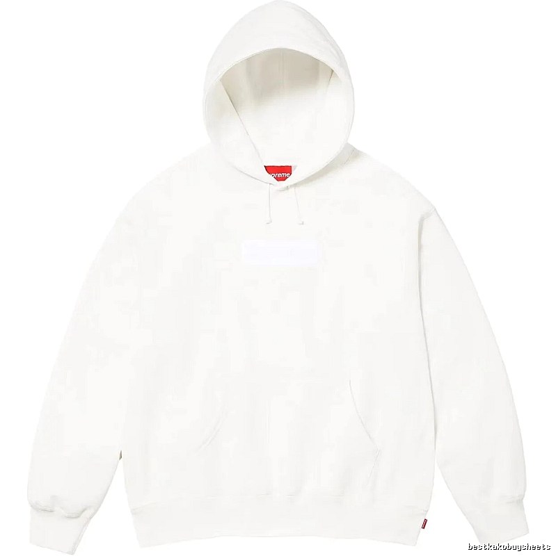 Supreme Monogram Logo hoodie Gray Red Oversized for Layered Styling