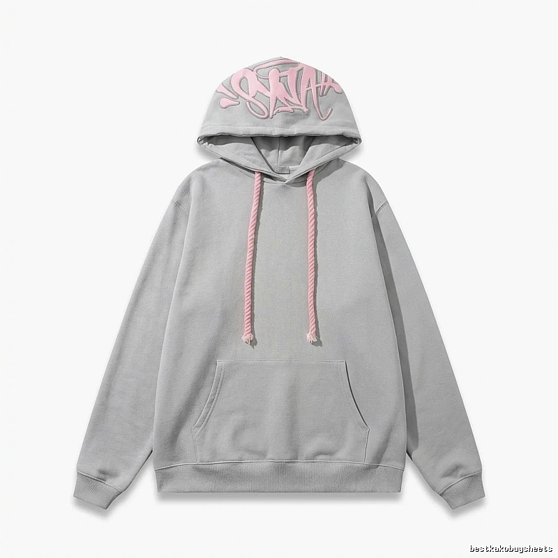 SynaWorld Graffiti Style Light Gray Hoodie