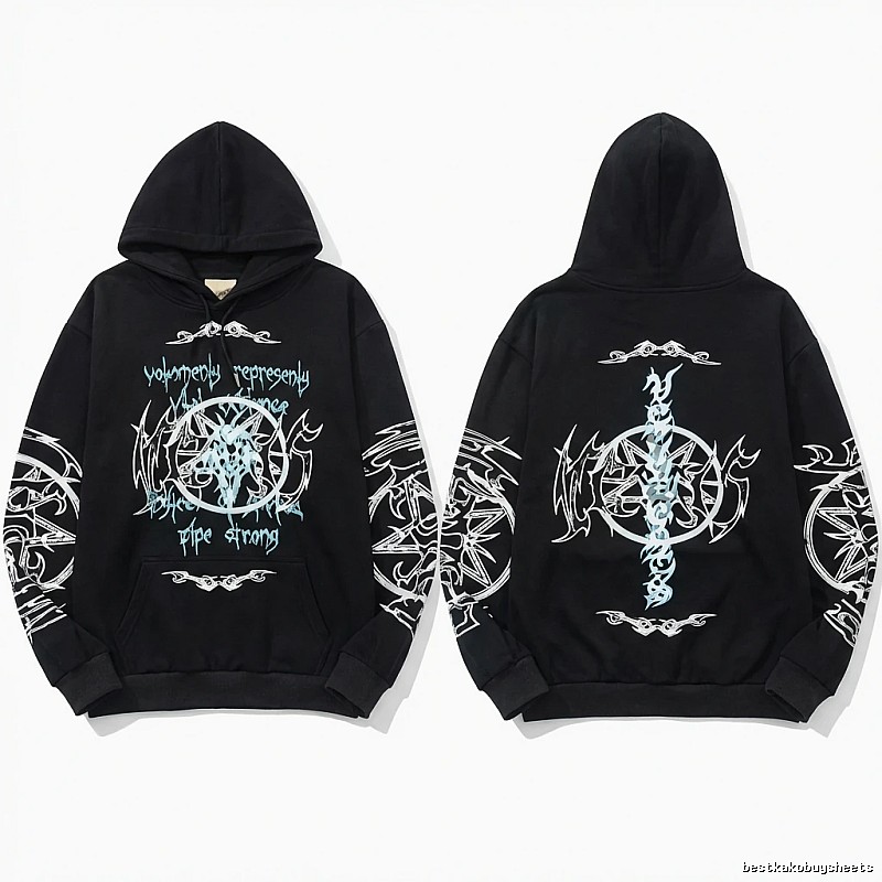 Vetements dark style black sweatshirt