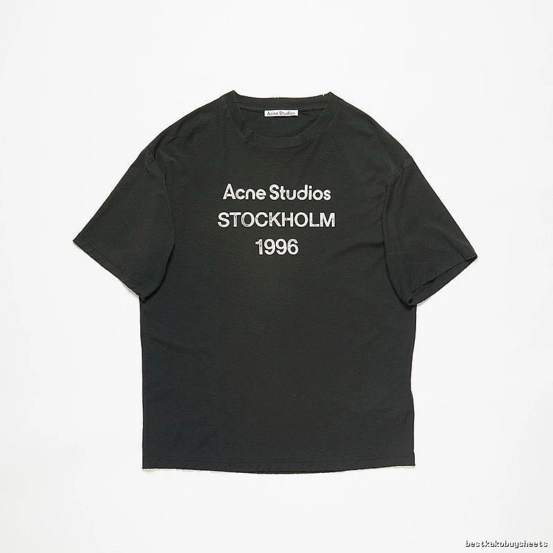 Acne Studios 2090-80 Black Style Ac908026 Stockholm Logo T-Shirt Daily Styling