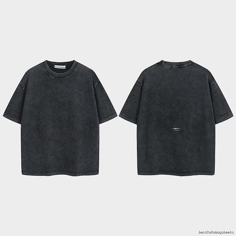 Acne Studios 2090-80 Black Style Ac908040 Stockholm Logo T-Shirt Modern Fit