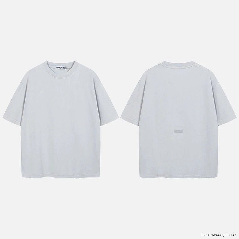 Acne Studios 2090-80 Blue Style Ac908040 Stockholm Logo T-Shirt Relaxed Styling