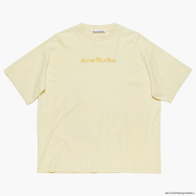 Acne Studios 2090-80 Yellow Style Ac908039 Stockholm Logo T-Shirt Everyday Rotation