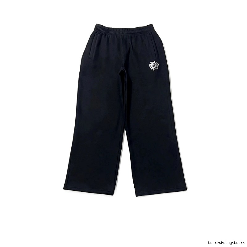 ADWYSD trendy brand loose black long trousers.