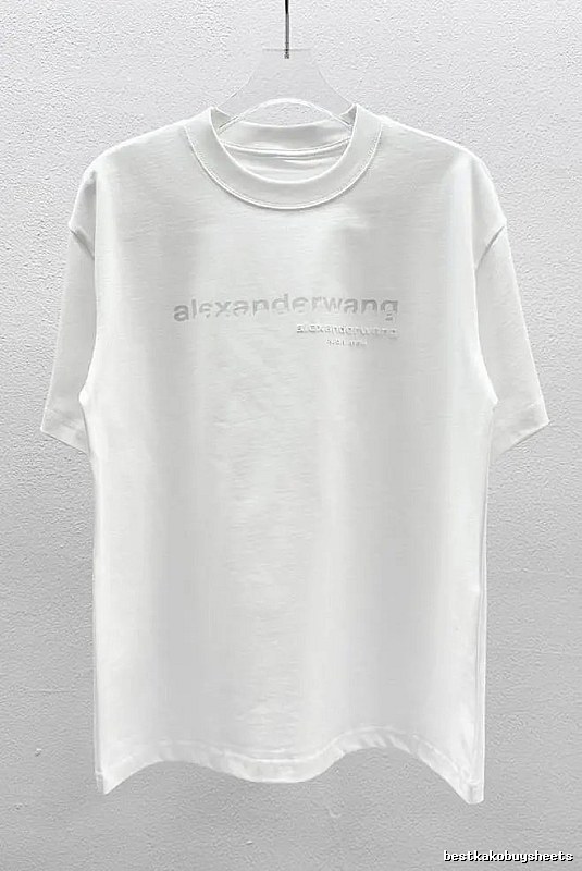 Alexander Wang Letter Print Casual Style White T-Shirt