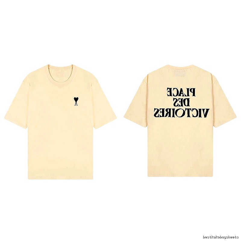 AMI Love Print Short-sleeve Shirt
