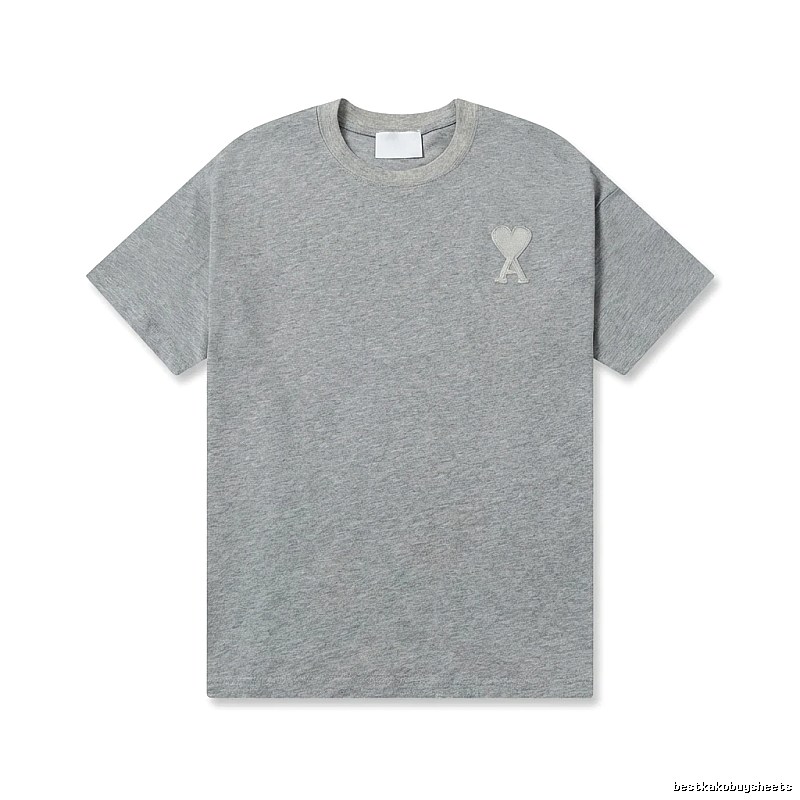 AMI Love Simple Style Gray T-shirt