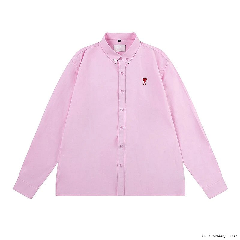 AMI Love Simple Style Pink Shirt