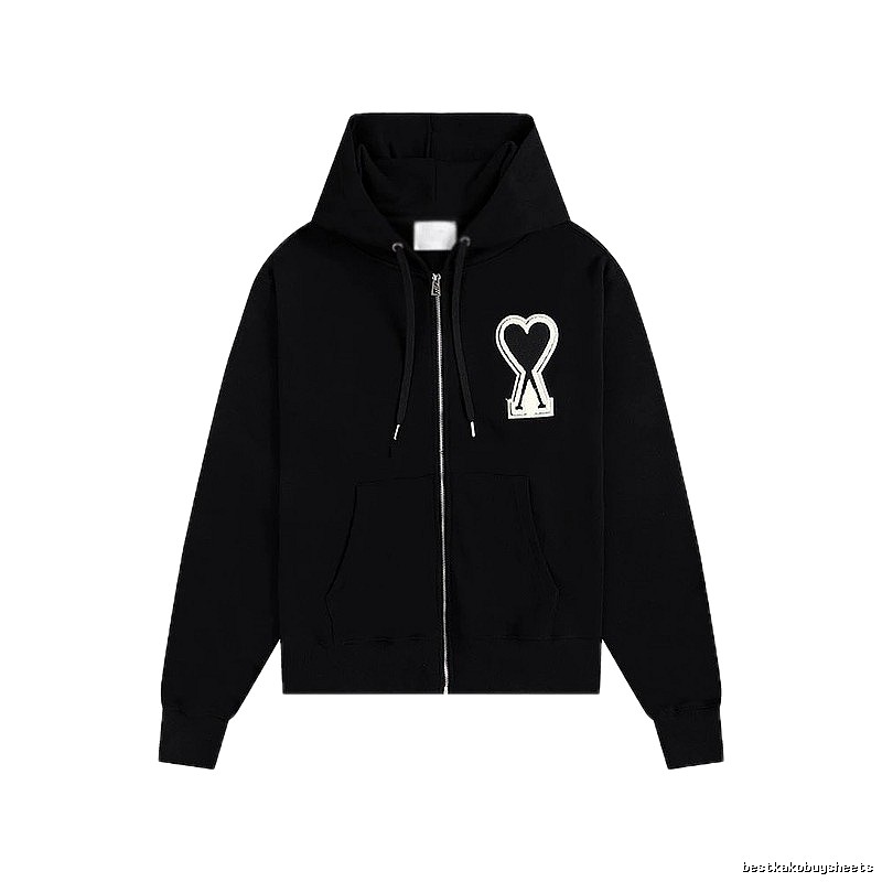 AMI Love Trendy and Cool Black Sweatshirt
